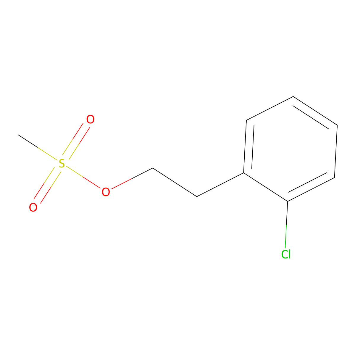 2-(2-Chlorophenyl)ethyl methanesulfonate molecular structure, CAS 40759-45-3