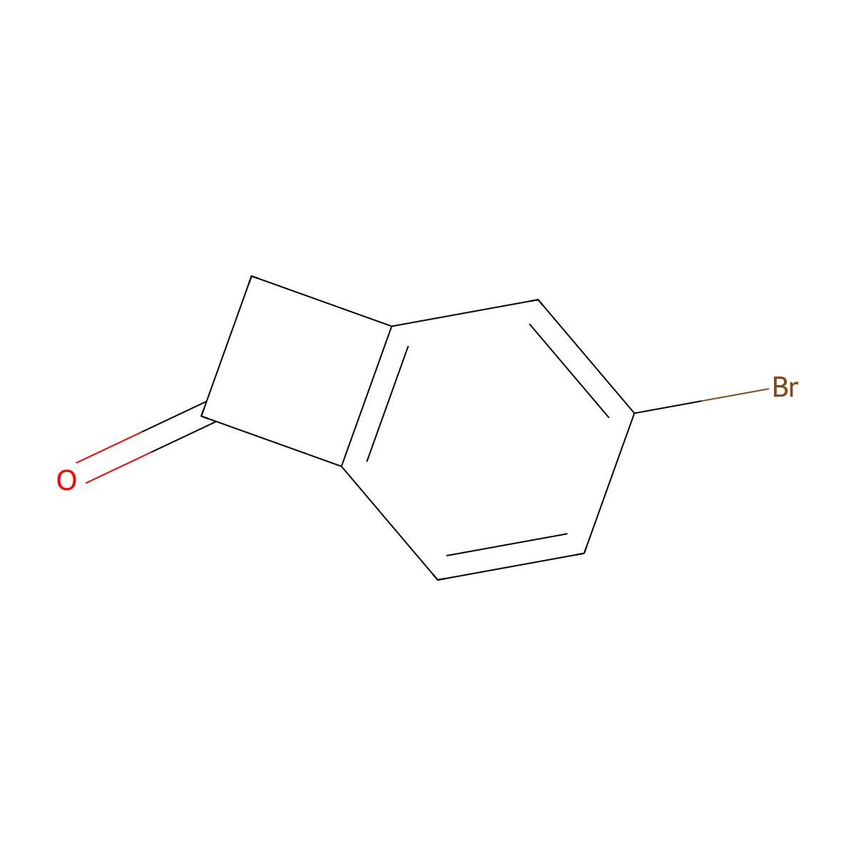 3-Bromobicyclo(4.2.0)octa-1,3,5-trien-7-one molecular structure, CAS 407610-92-8