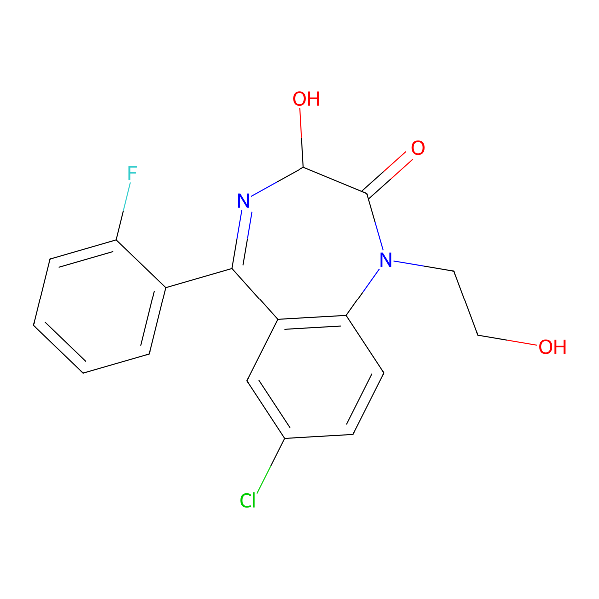 Doxefazepam molecular structure, CAS 40762-15-0