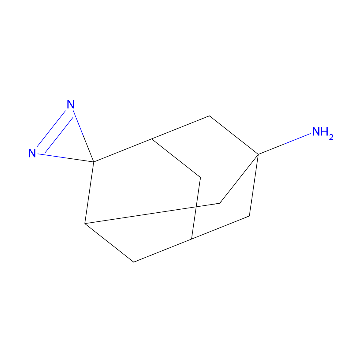 Spiro[adamantane-2,2'-diazirin]-7-amine molecular structure, CAS 407625-93-8