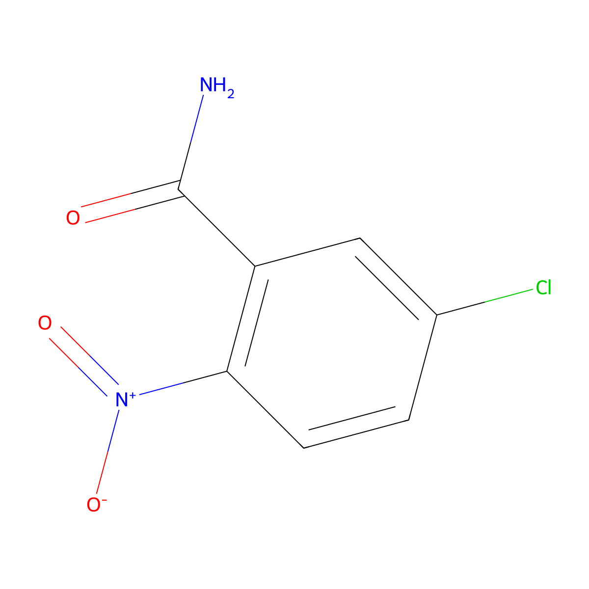 5-Chloro-2-nitrobenzamide molecular structure, CAS 40763-96-0