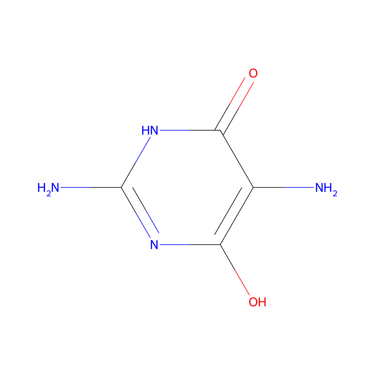 2,5-Diamino-4,6-dihydroxypyrimidine molecular structure, CAS 40769-69-5