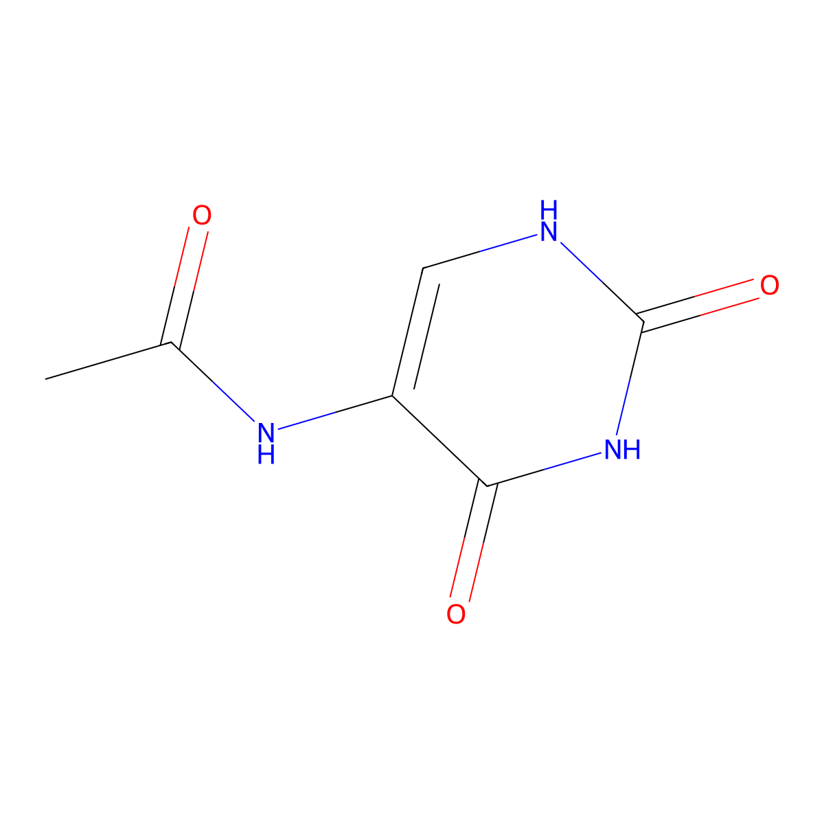 N-(2,4-dioxo-1H-pyrimidin-5-yl)acetamide molecular structure, CAS 40769-79-7