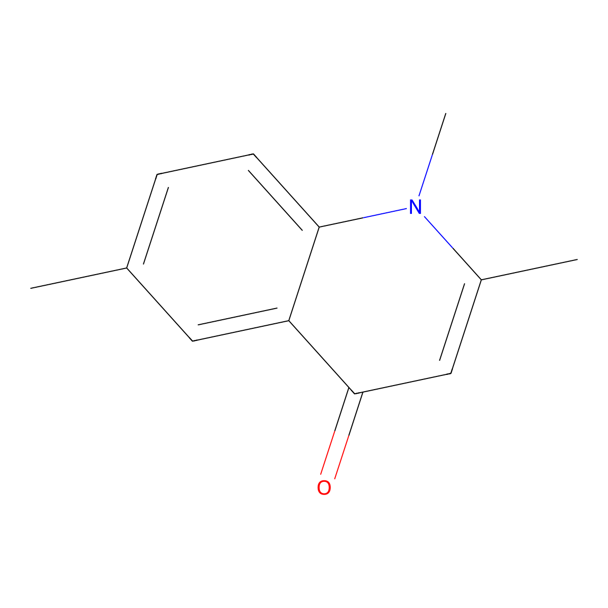 1,2,6-Trimethylquinolin-4(1H)-one molecular structure, CAS 40770-92-1