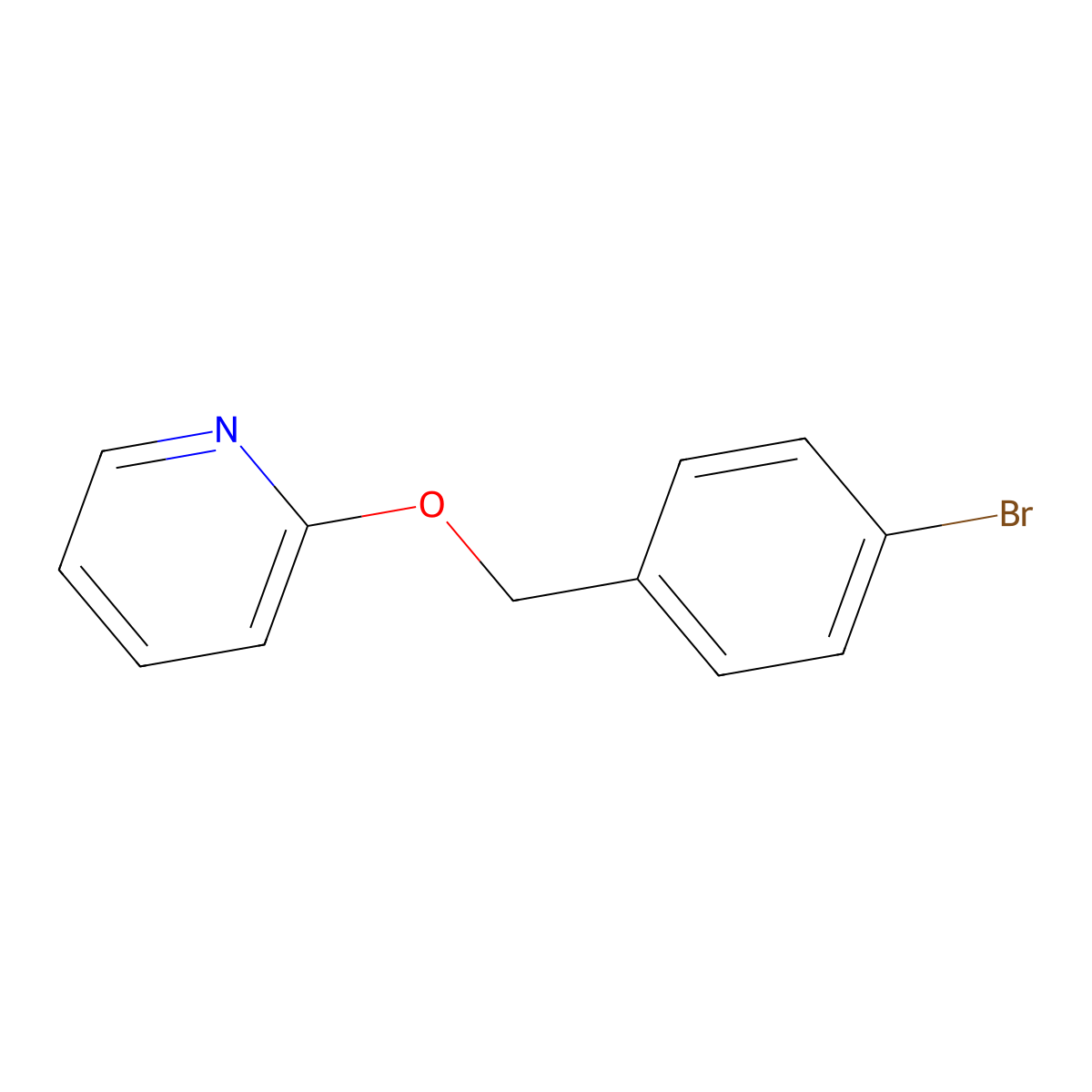 2-((4-Bromobenzyl)oxy)pyridine molecular structure, CAS 40775-71-1