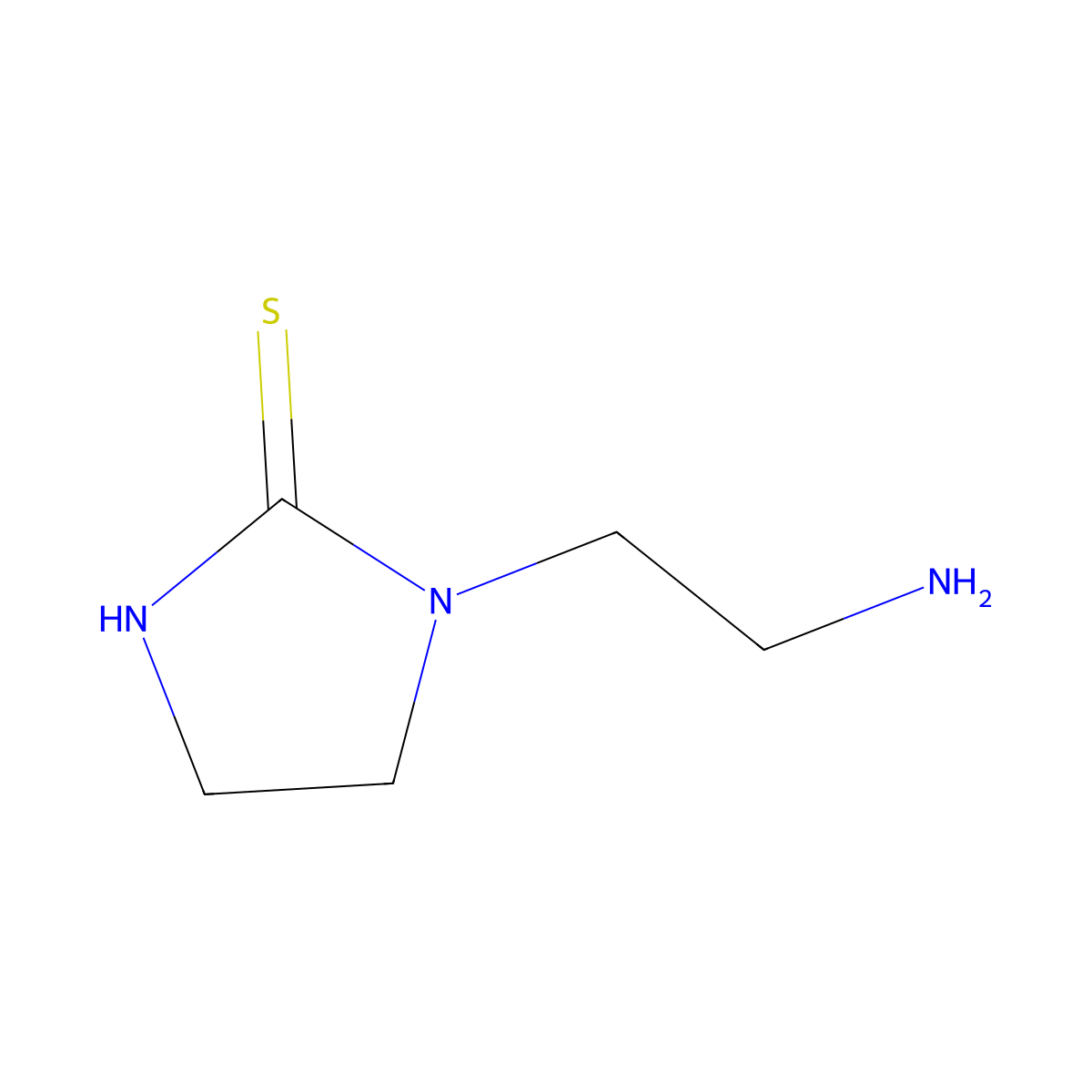 1-(2-Aminoethyl)imidazolidine-2-thione molecular structure, CAS 40778-59-4