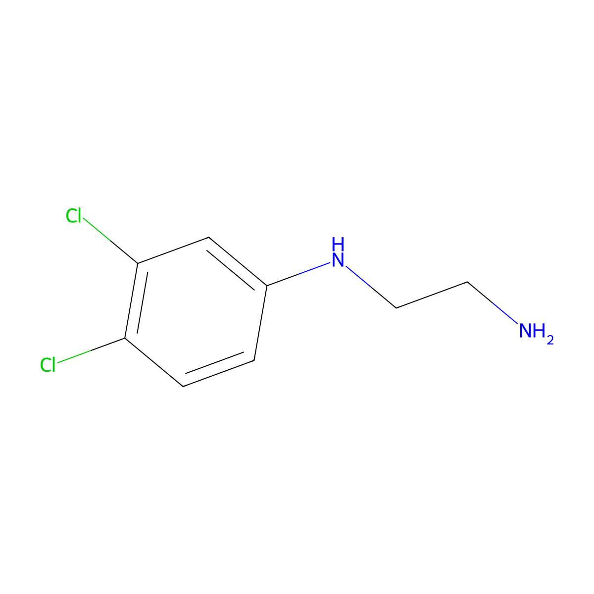 N~1~-(3,4-Dichlorophenyl)ethane-1,2-diamine molecular structure, CAS 40779-26-8