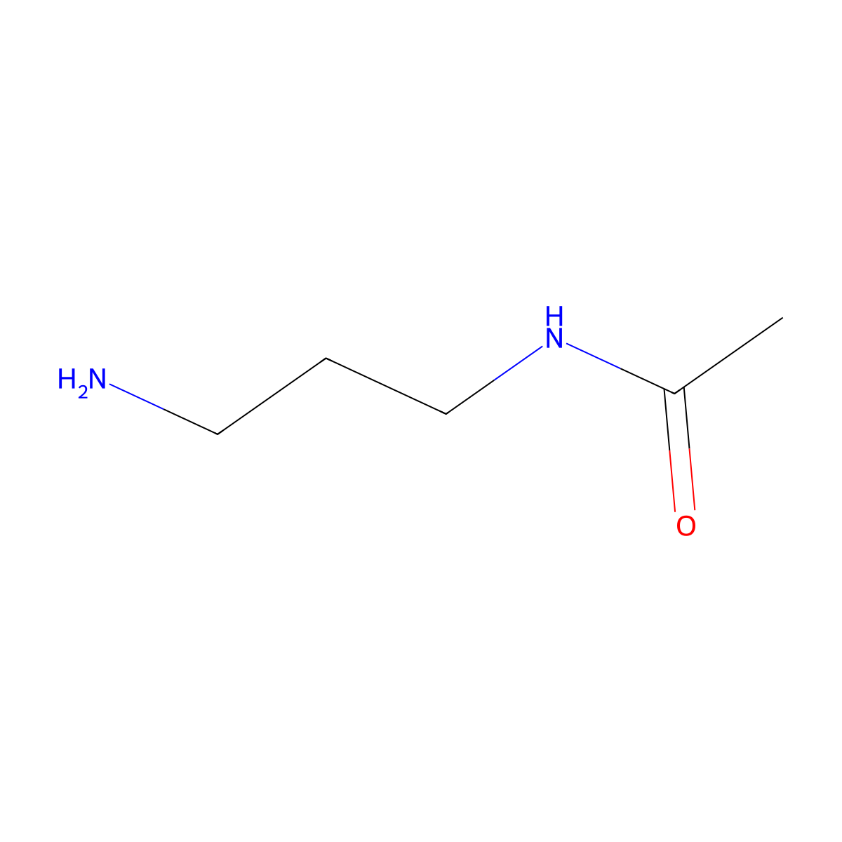 N-(3-aminopropyl)acetamide molecular structure, CAS 4078-13-1