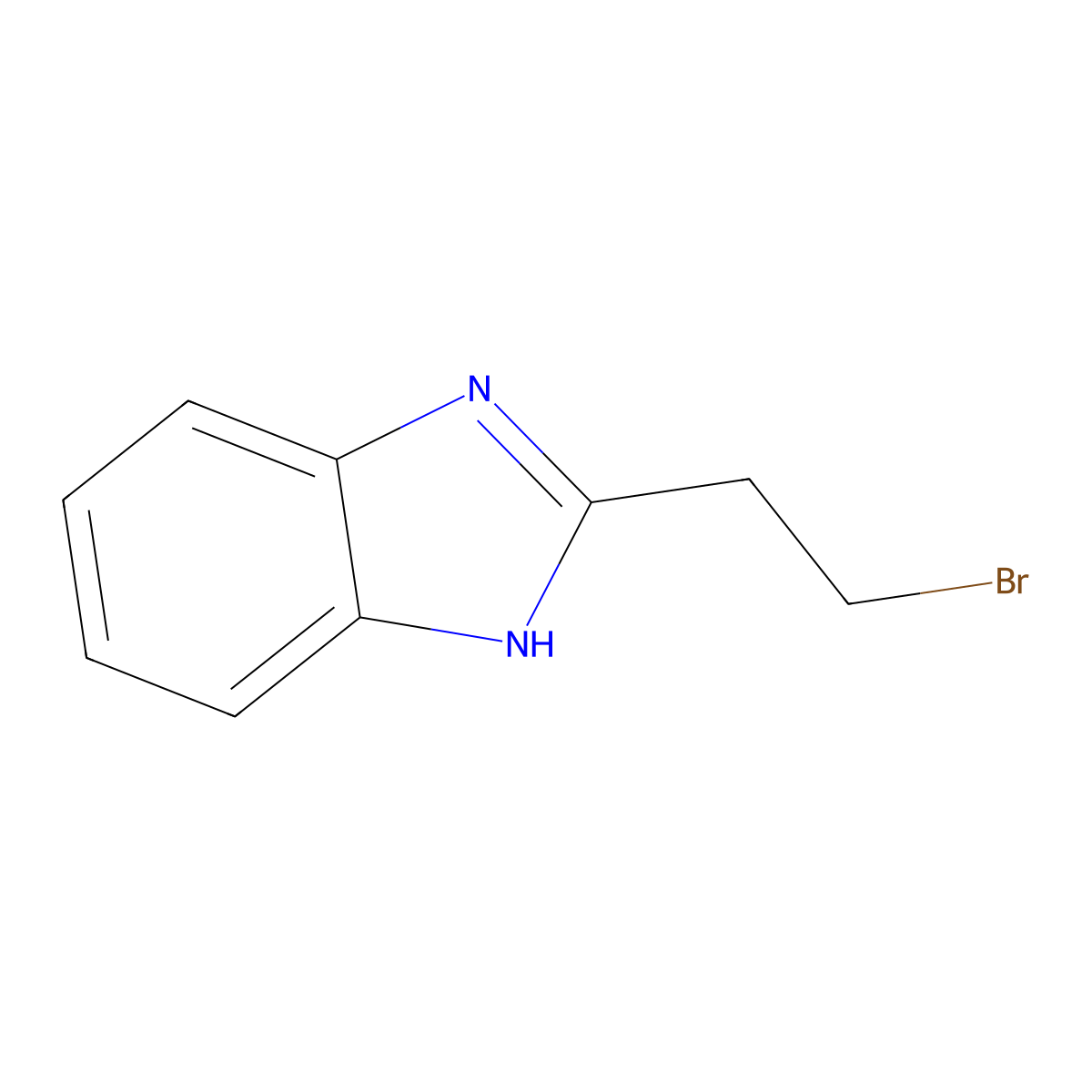 2-(2-Bromoethyl)-1H-benzo[d]imidazole molecular structure, CAS 4078-54-0
