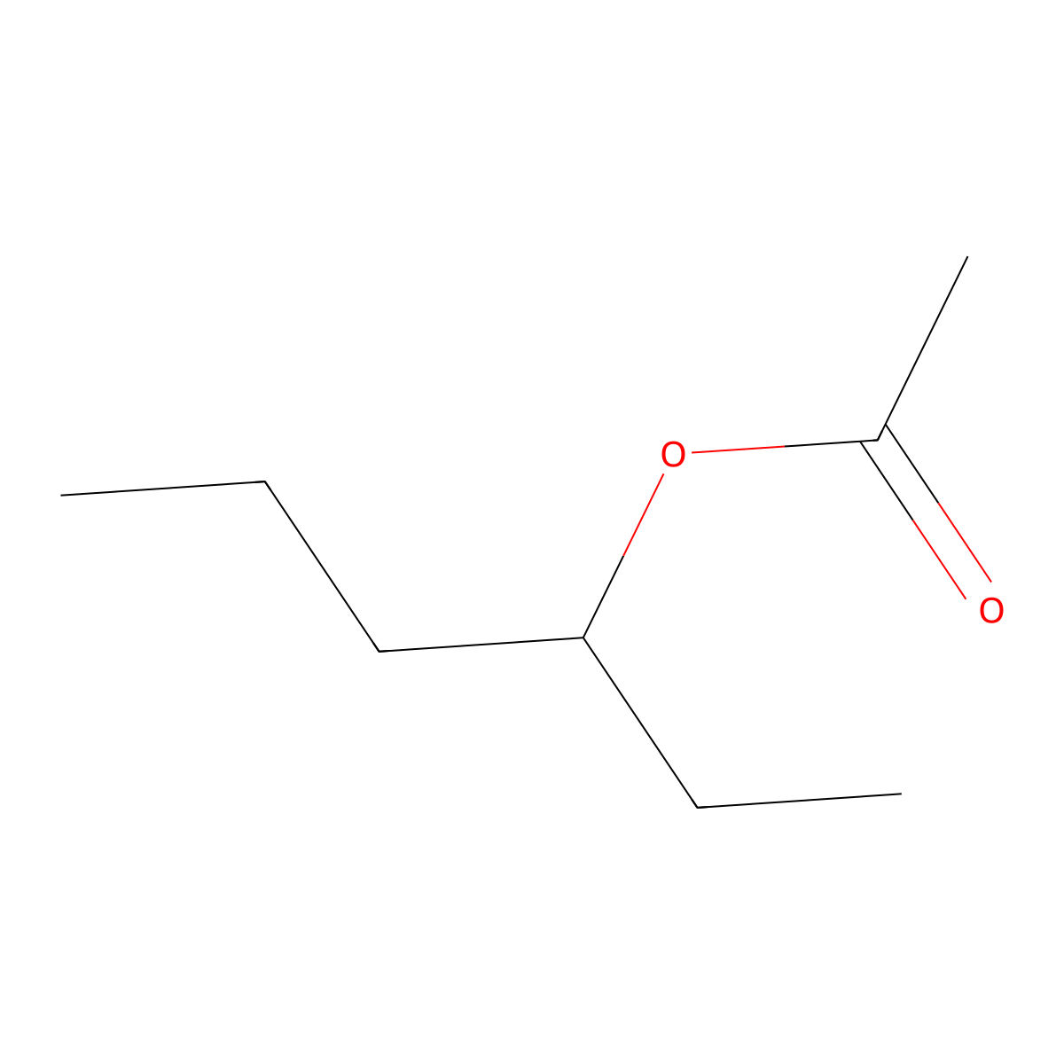 Hexan-3-yl acetate molecular structure, CAS 40780-64-1