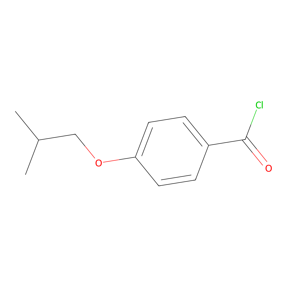 4-Isobutoxy-benzoyl chloride molecular structure, CAS 40782-45-4