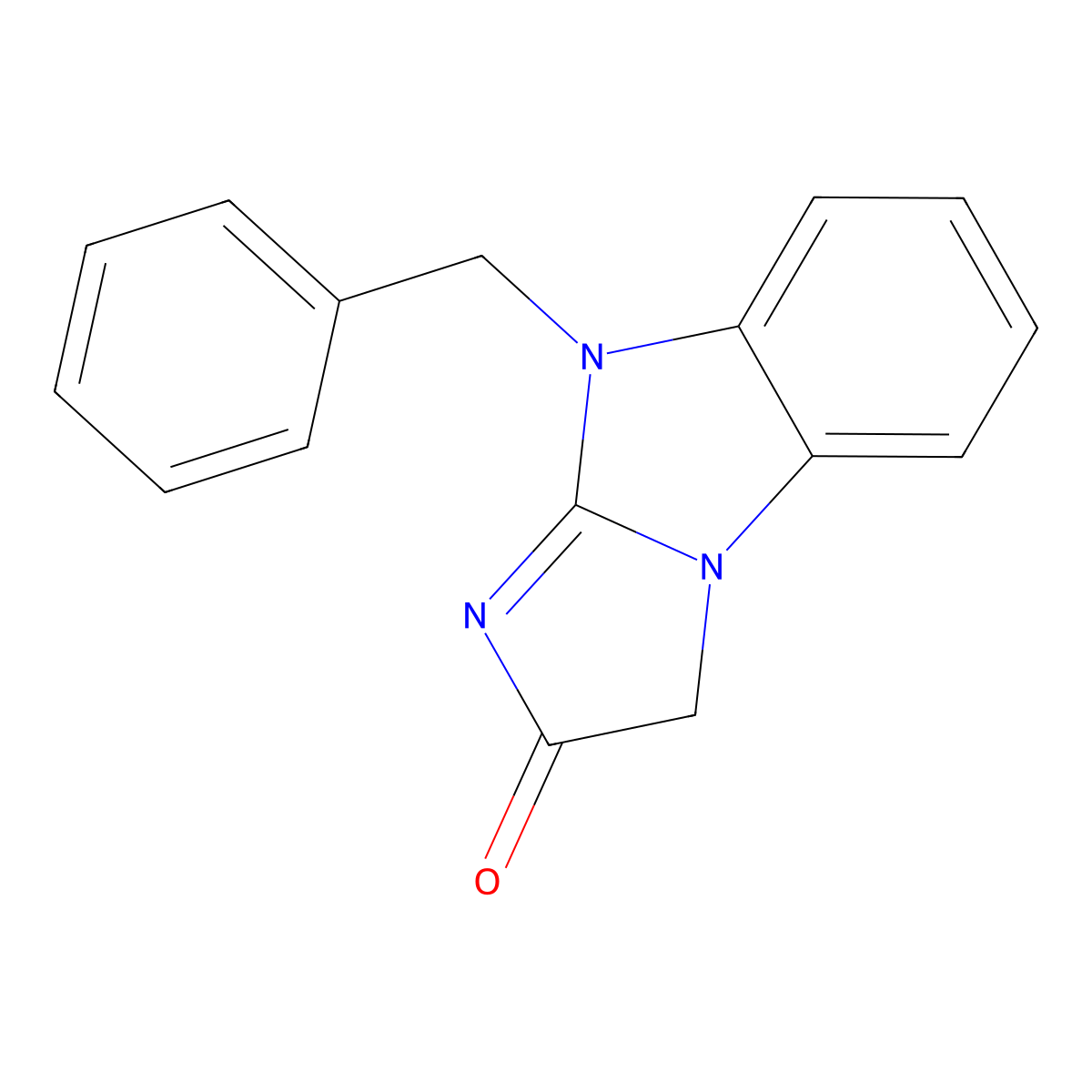 9-benzyl-3H-imidazo[1,2-a]benzimidazol-2(9H)-one molecular structure, CAS 40784-25-6