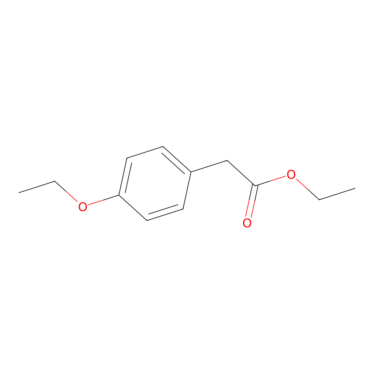 Ethyl 4-ethoxyphenylacetate molecular structure, CAS 40784-88-1