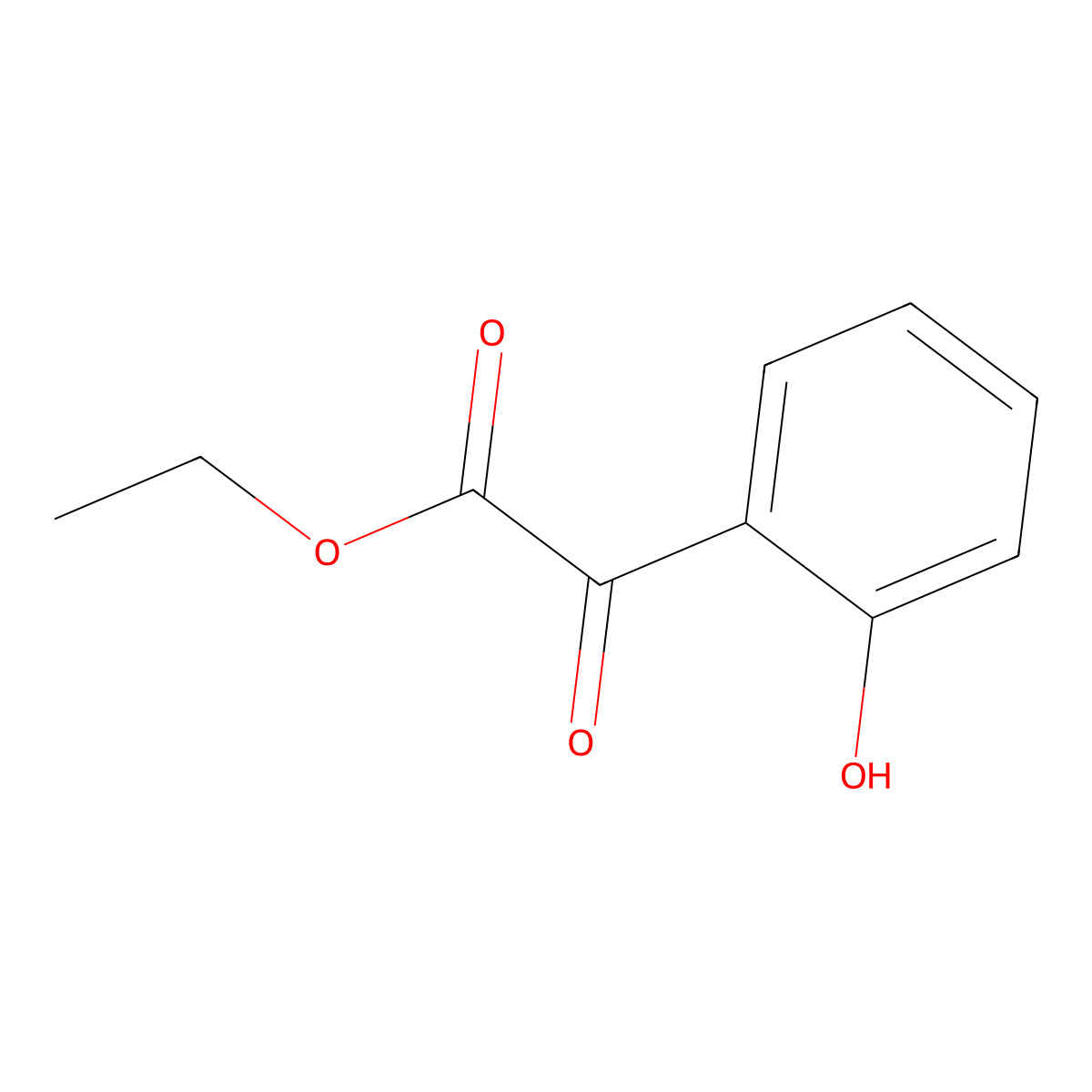 Ethyl 2-(2-hydroxyphenyl)-2-oxoacetate molecular structure, CAS 40785-55-5