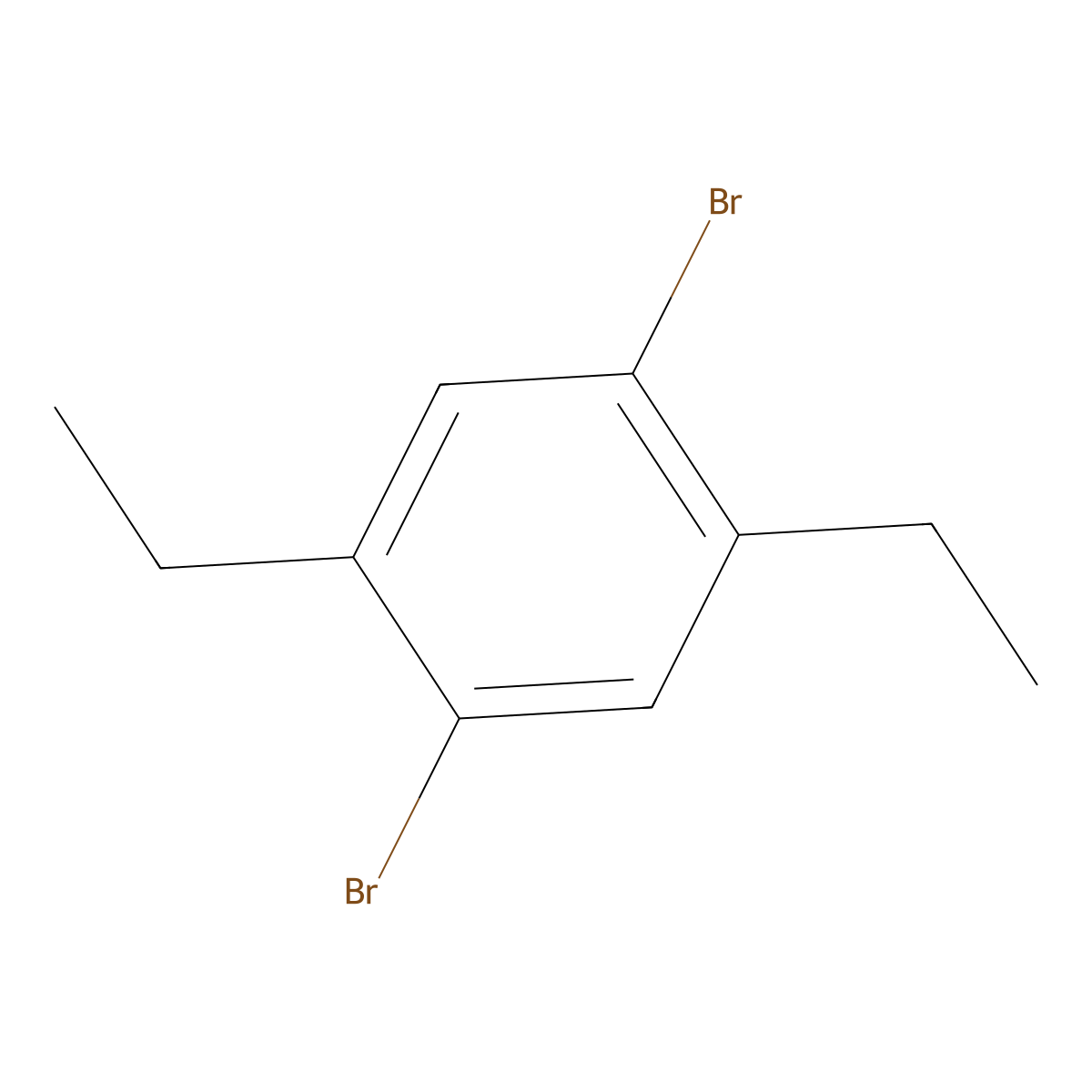 1,4-Dibromo-2,5-diethylbenzene molecular structure, CAS 40787-48-2