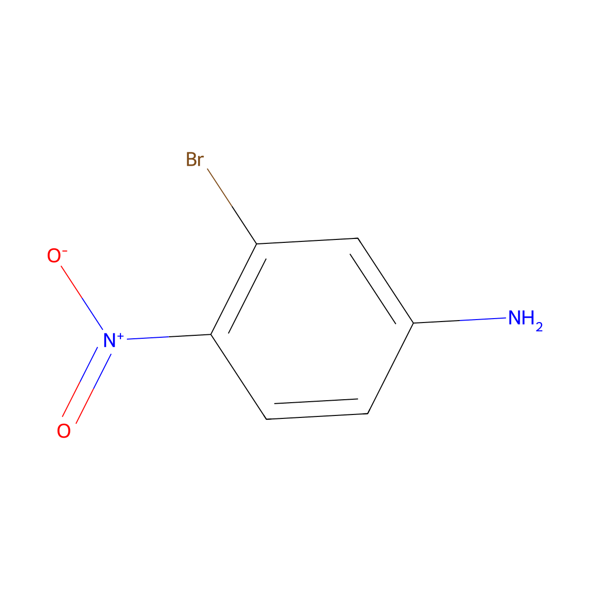 4-Amino-2-bromonitrobenzene molecular structure, CAS 40787-96-0