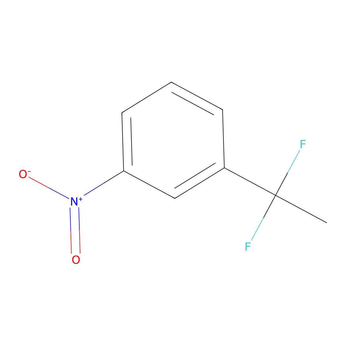 1-(1,1-Difluoroethyl)-3-nitrobenzene molecular structure, CAS 40788-04-3