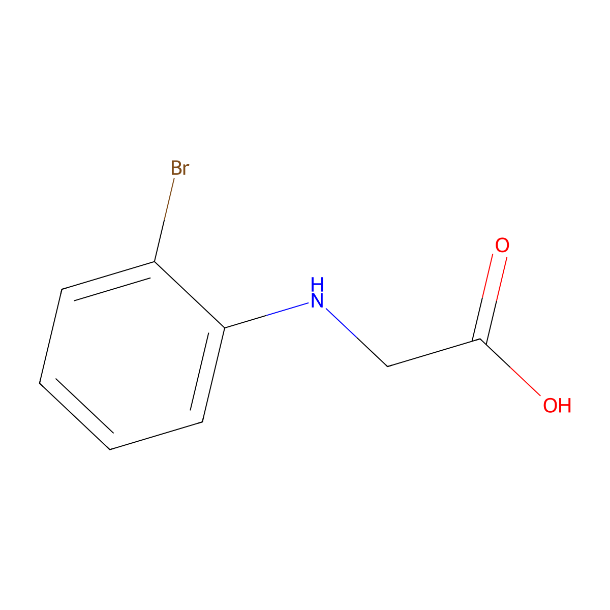 N-(2-Bromophenyl)glycine molecular structure, CAS 40789-38-6