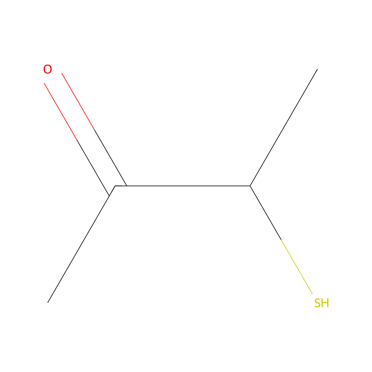 3-Mercapto-2-butanone molecular structure, CAS 40789-98-8