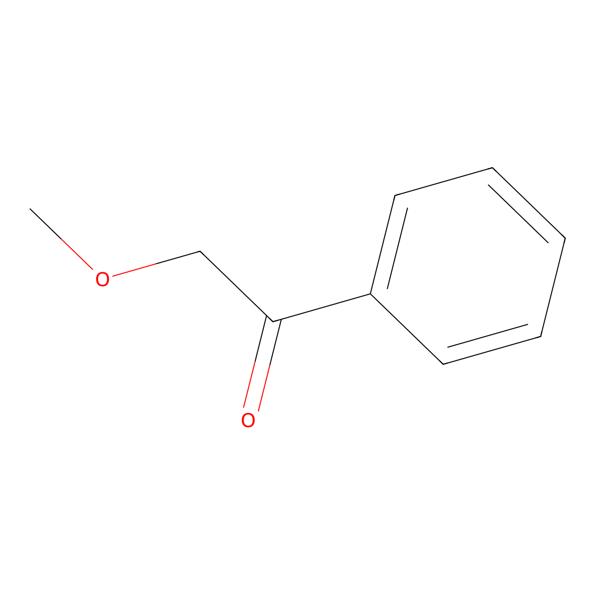2-Methoxy-1-phenylethanone molecular structure, CAS 4079-52-1