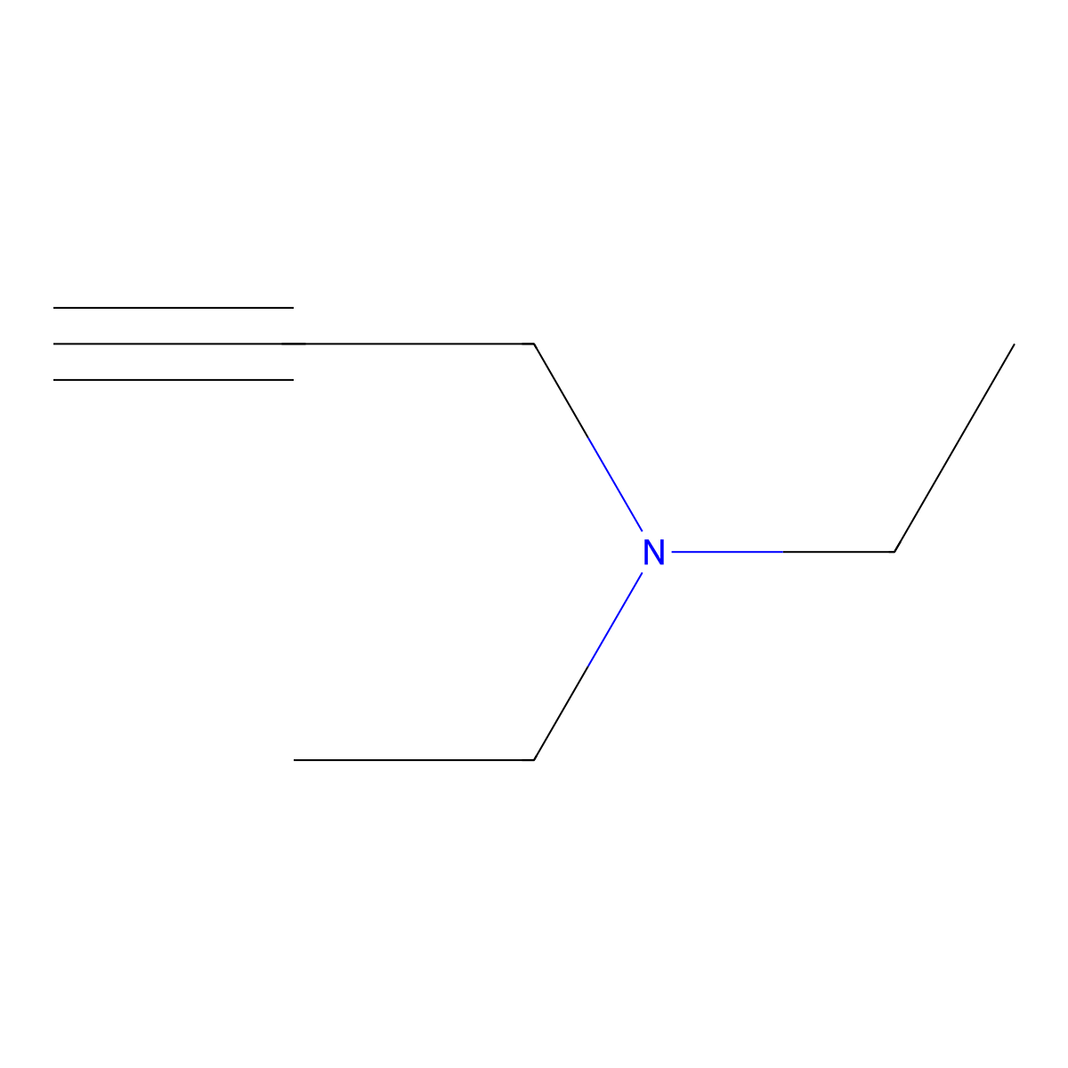 Dietylaminopropin molecular structure, CAS 4079-68-9