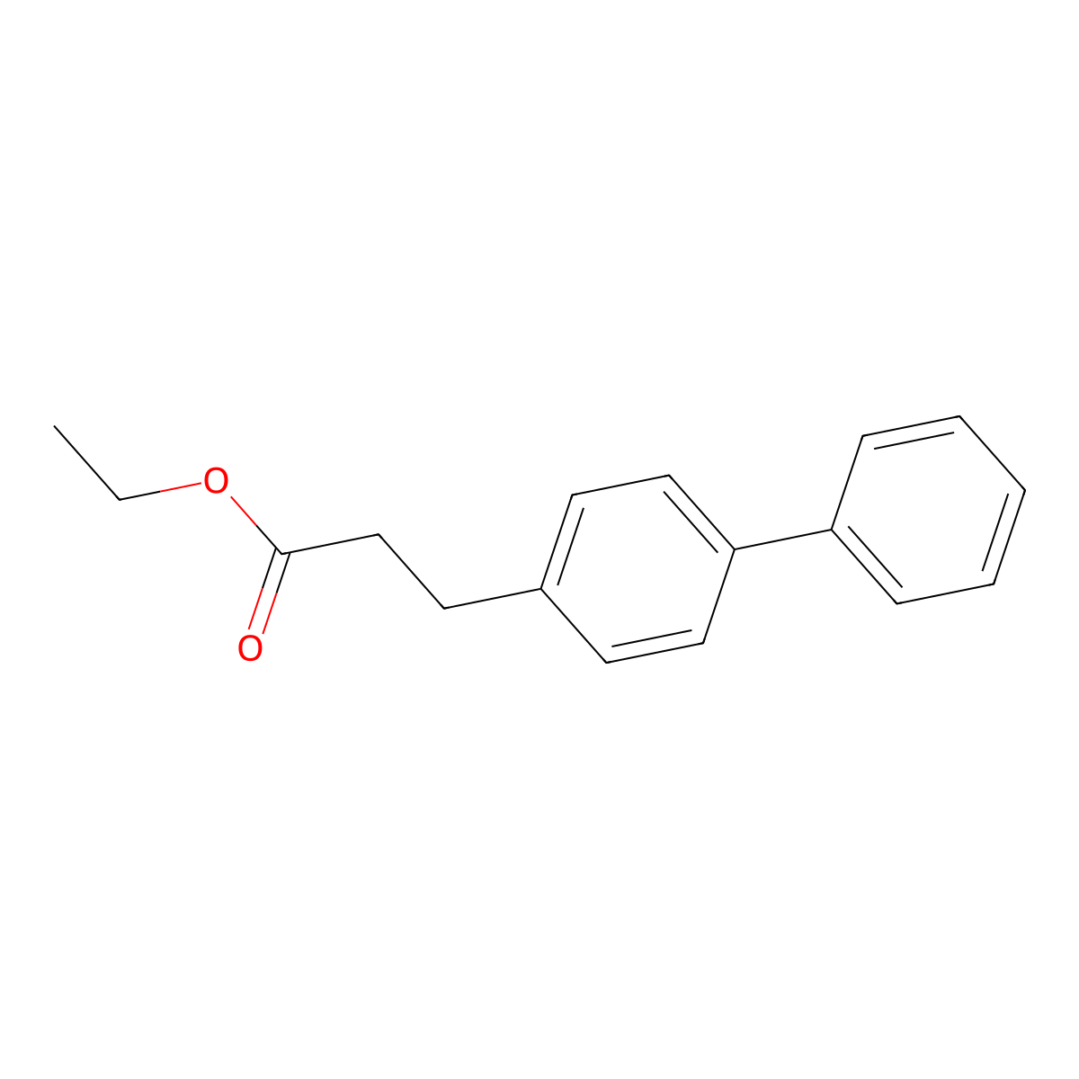 Ethyl 3-([1,1'-biphenyl]-4-yl)propanoate molecular structure, CAS 40796-00-7