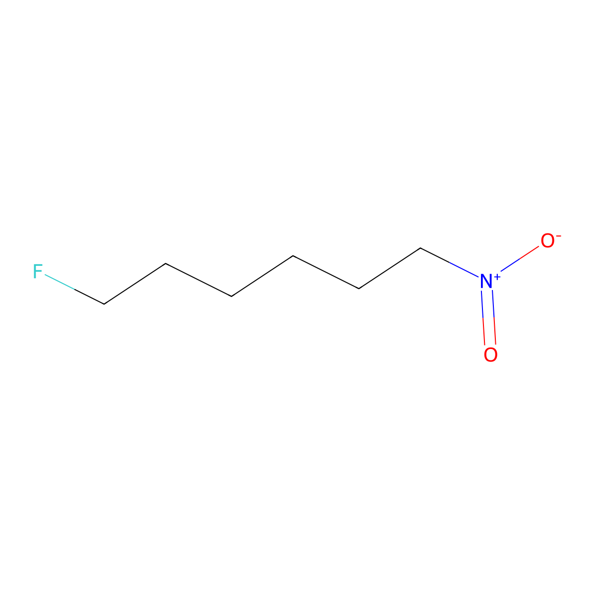 Hexane, 6-fluoro-1-nitro- molecular structure, CAS 408-08-2