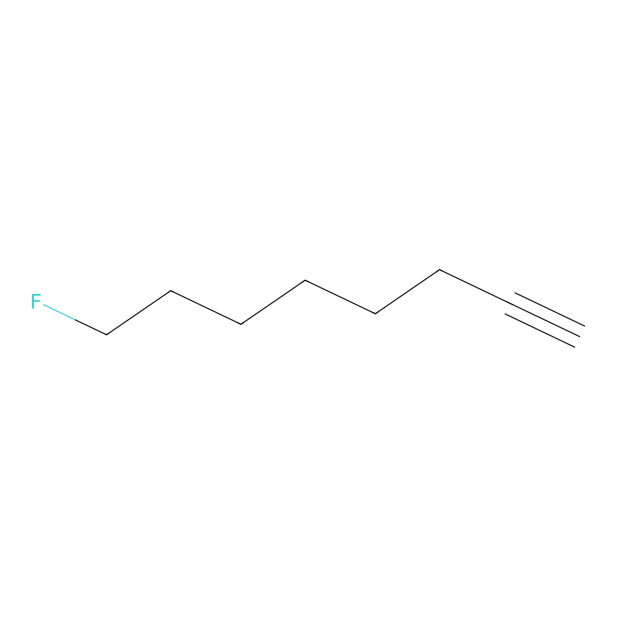 1-Octyne, 8-fluoro- molecular structure, CAS 408-15-1