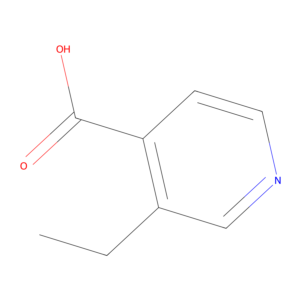 3-Ethylisonicotinic acid molecular structure, CAS 4080-54-0