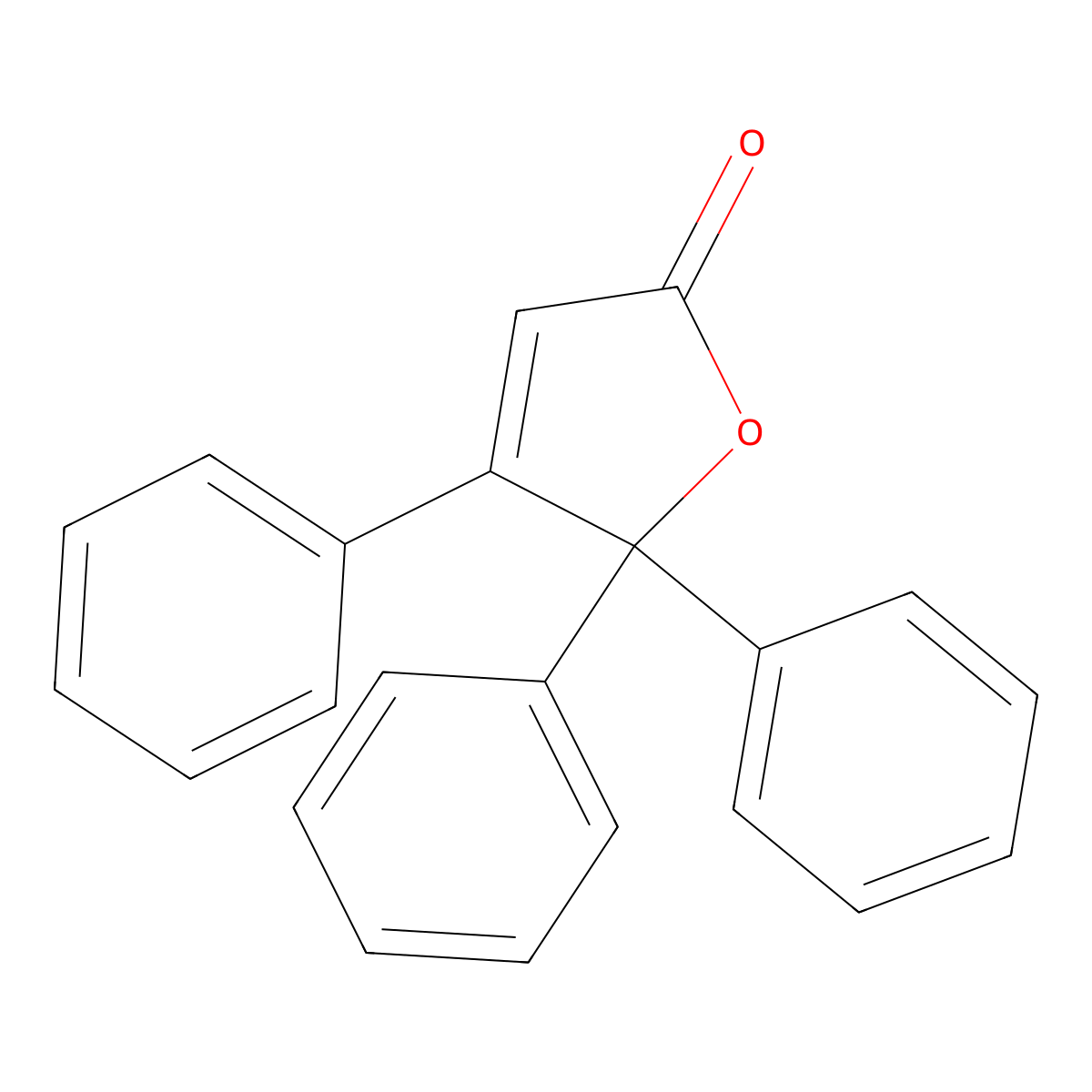 4,5,5-Triphenyl-2,5-dihydrofuran-2-one molecular structure, CAS 4080-72-2