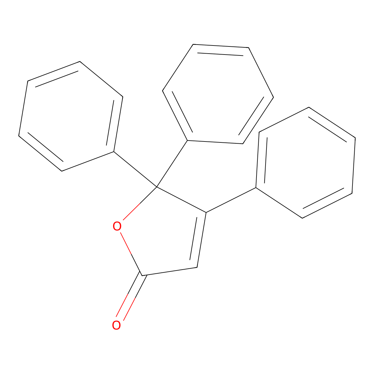 4,5,5-Triphenyl-2,5-dihydrofuran-2-one molecular structure, CAS 4080-72-2