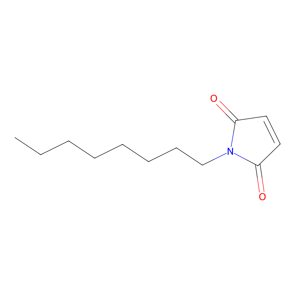 Octyl Maleimide molecular structure, CAS 4080-76-6