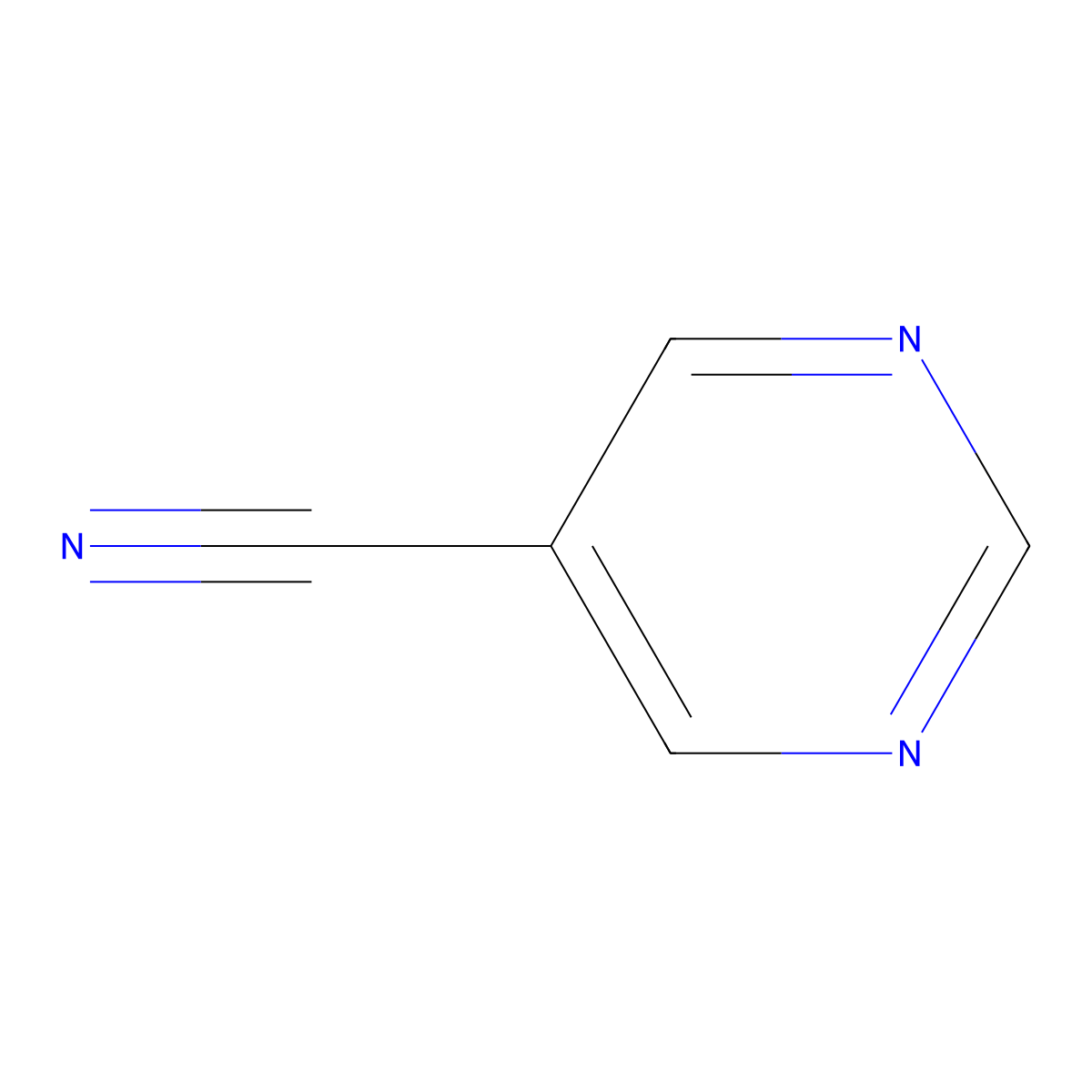 Pyrimidine-5-carbonitrile molecular structure, CAS 40805-79-6