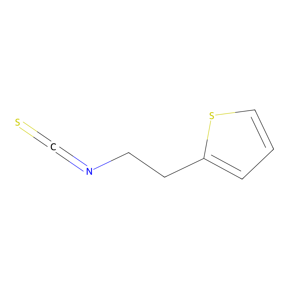2-(2-Isothiocyanatoethyl)thiophene molecular structure, CAS 40808-63-7
