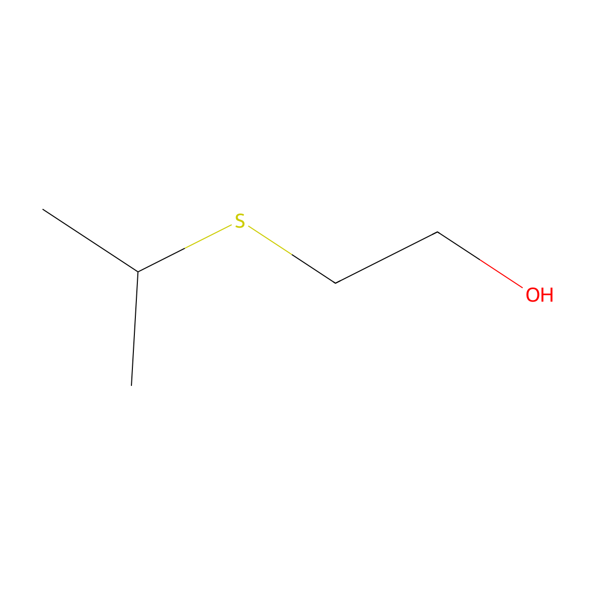 2-((1-Methylethyl)thio)ethanol molecular structure, CAS 40811-49-2