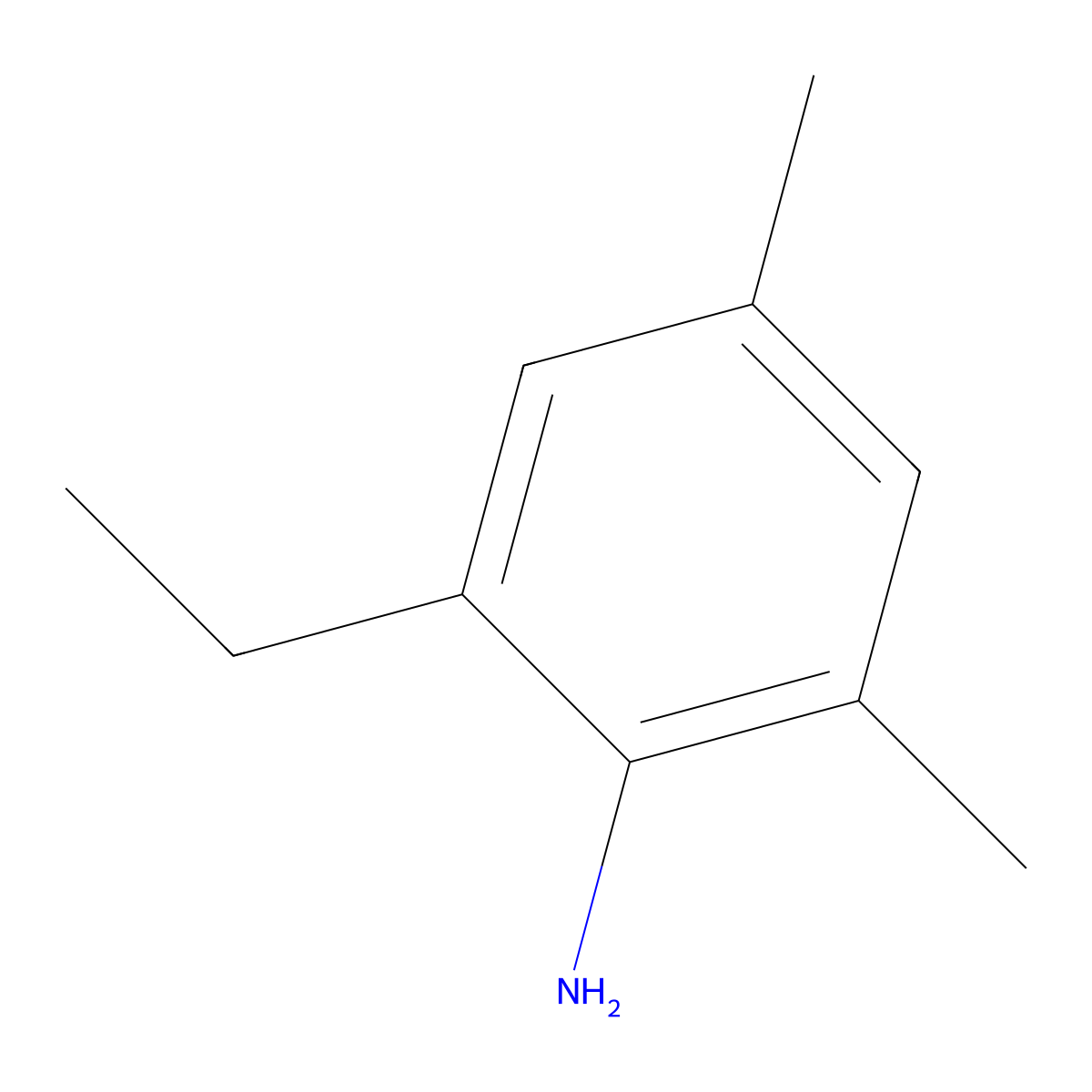 2-Ethyl-4,6-dimethylaniline molecular structure, CAS 40813-98-7