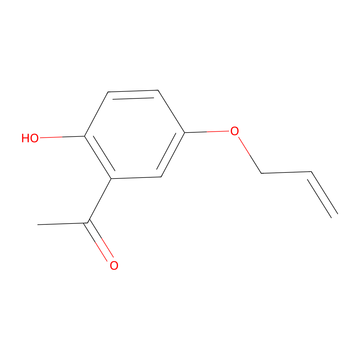 1-(2-Hydroxy-5-prop-2-enoxyphenyl)ethanone molecular structure, CAS 40815-75-6