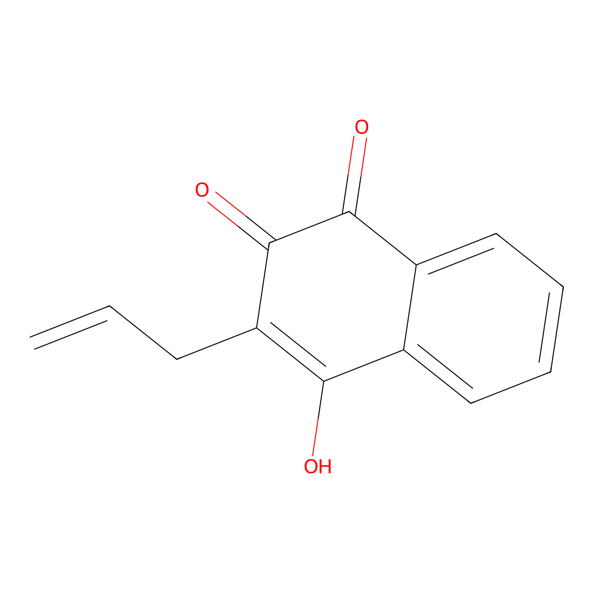 2-Allyl-3-hydroxy-naphthalene-1,4-dione molecular structure, CAS 40815-76-7