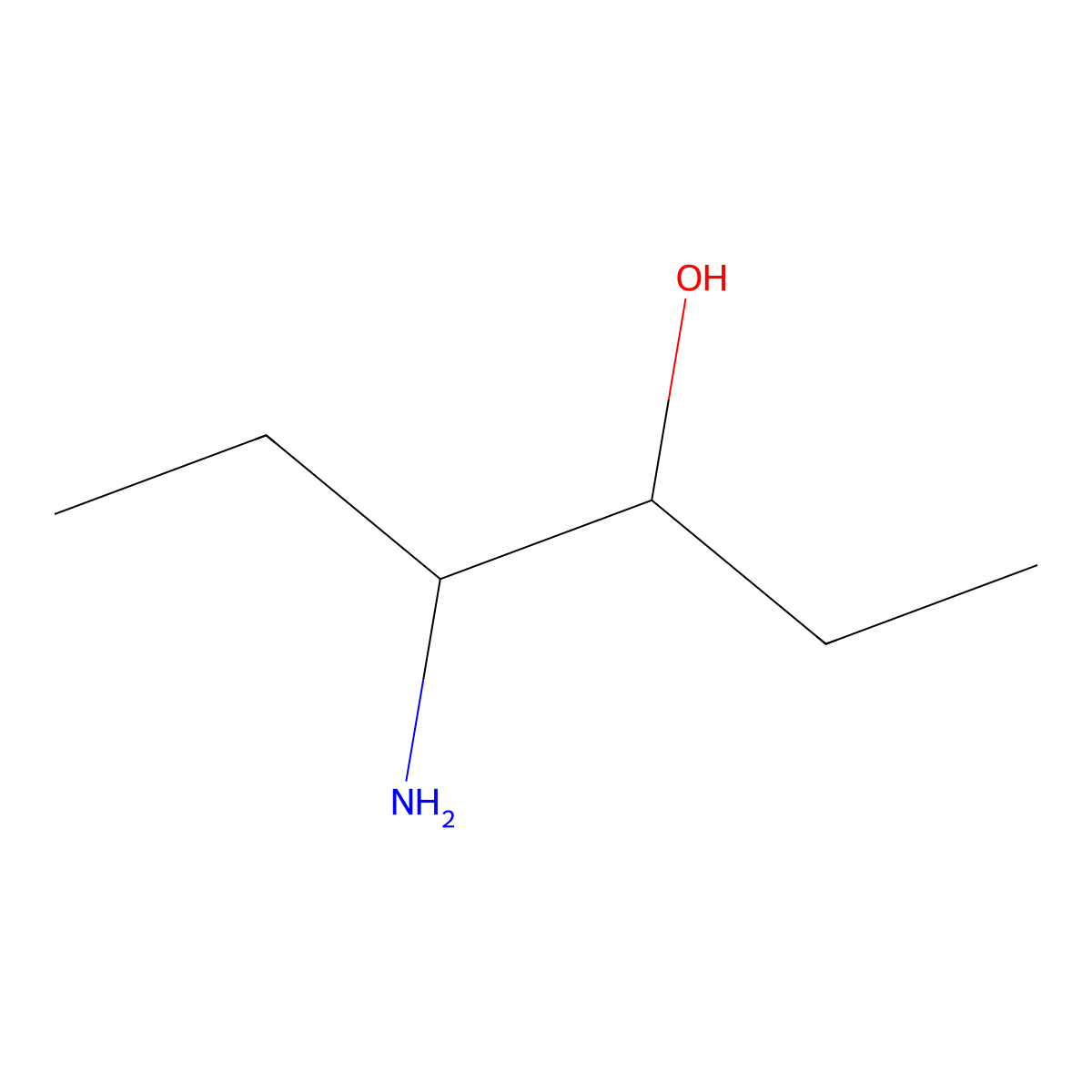4-Aminohexan-3-ol molecular structure, CAS 40818-63-1