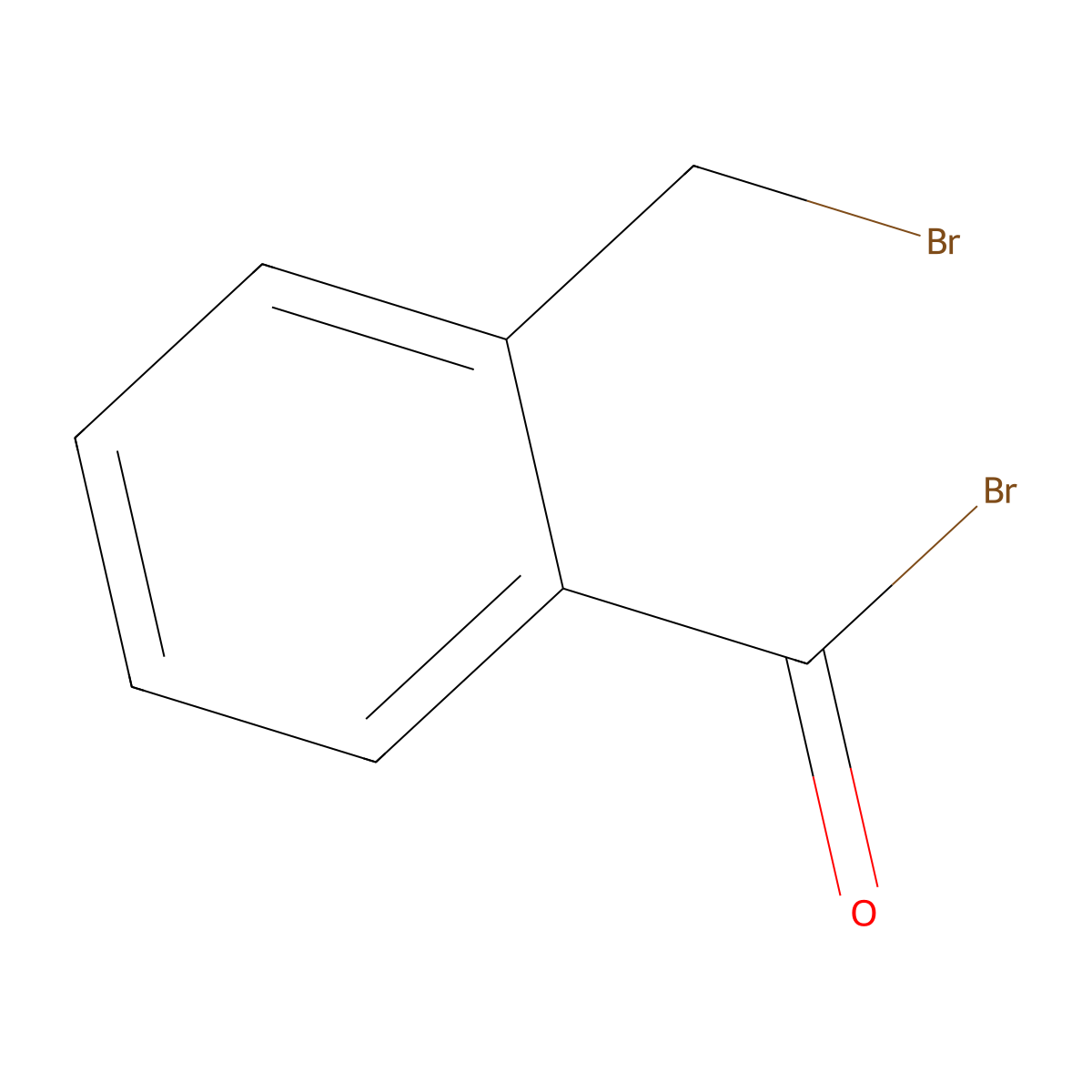 2-(bromomethyl)benzoyl Bromide molecular structure, CAS 40819-28-1