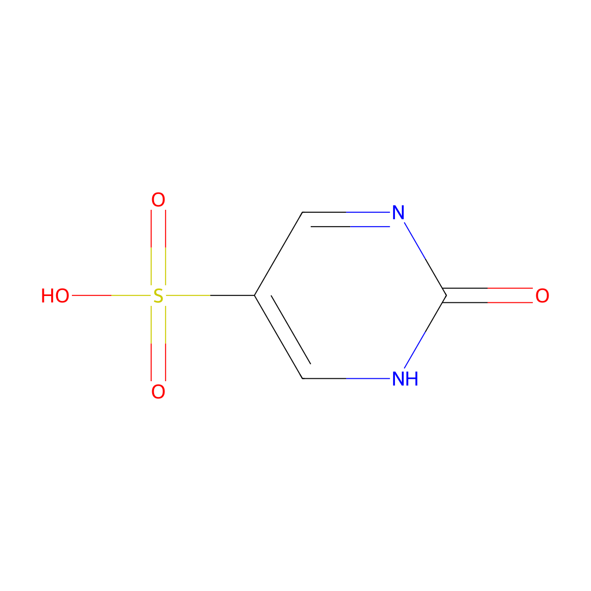 2-Hydroxypyrimidine-5-sulfonic acid molecular structure, CAS 40828-51-1
