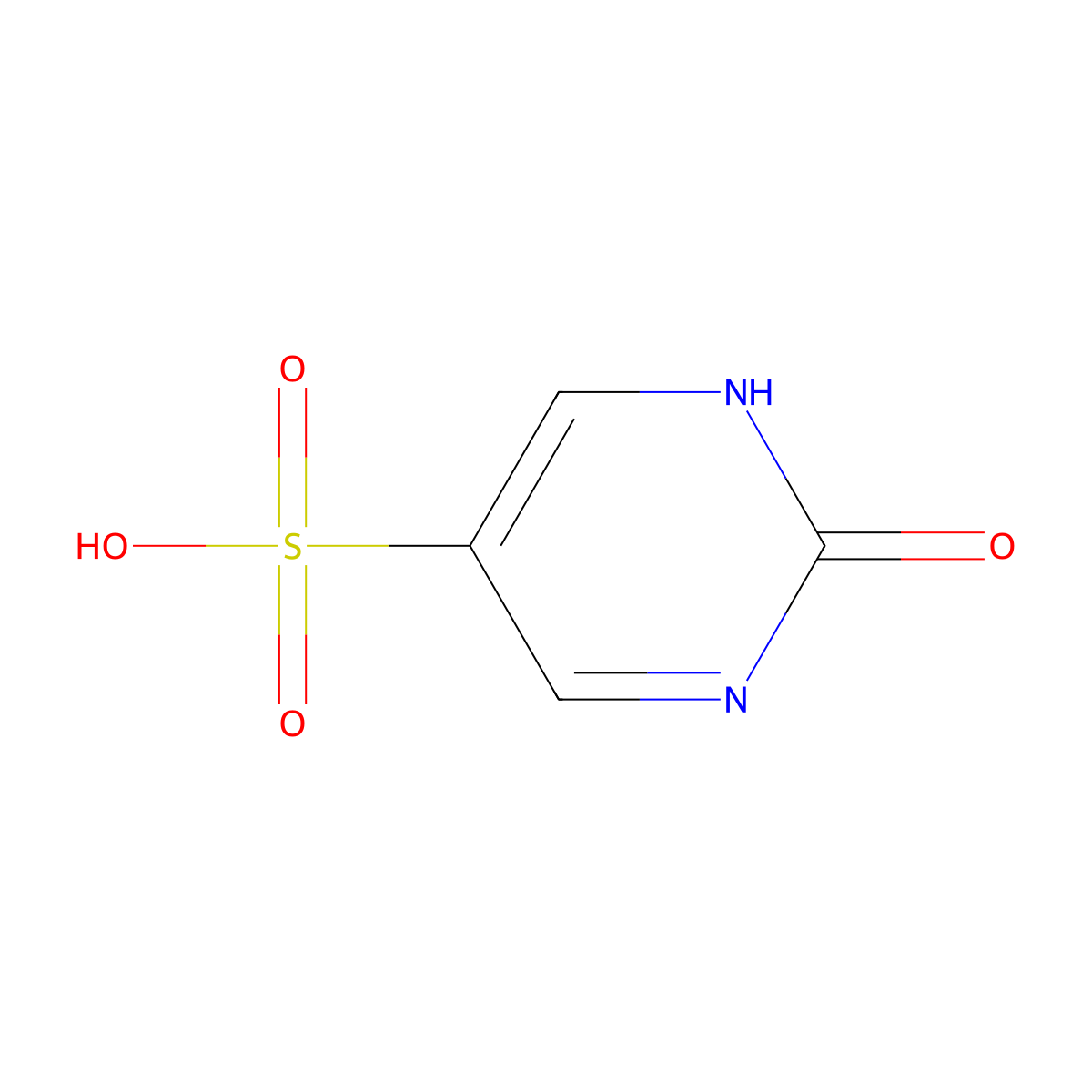 2-Hydroxypyrimidine-5-sulfonic acid molecular structure, CAS 40828-51-1