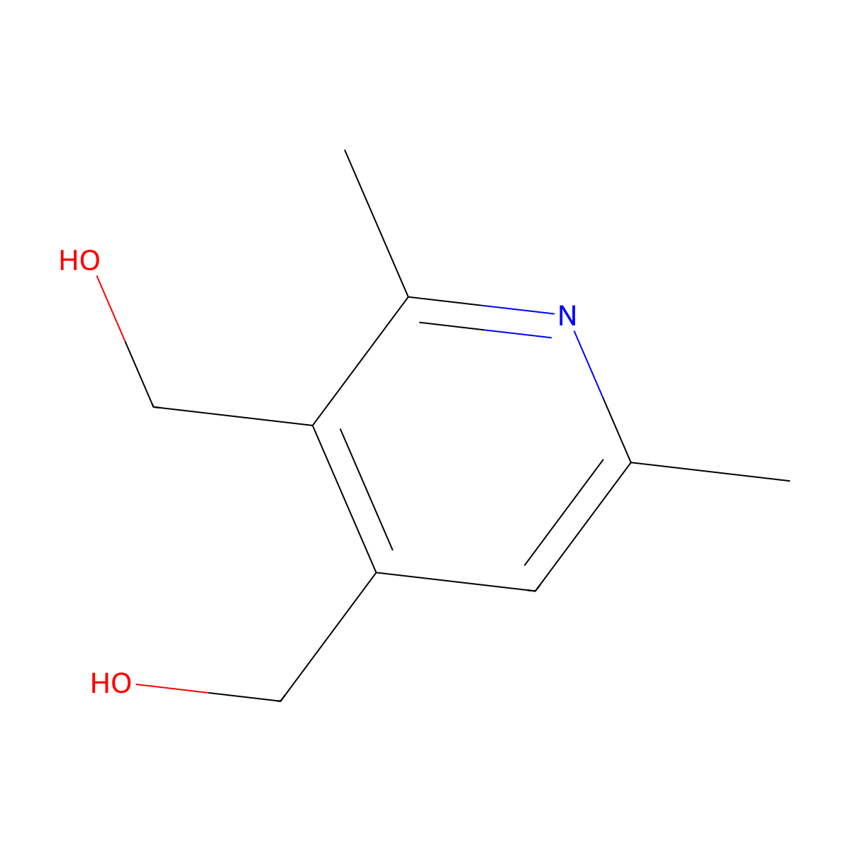 [3-(Hydroxymethyl)-2,6-dimethylpyridin-4-yl]methanol molecular structure, CAS 408309-50-2