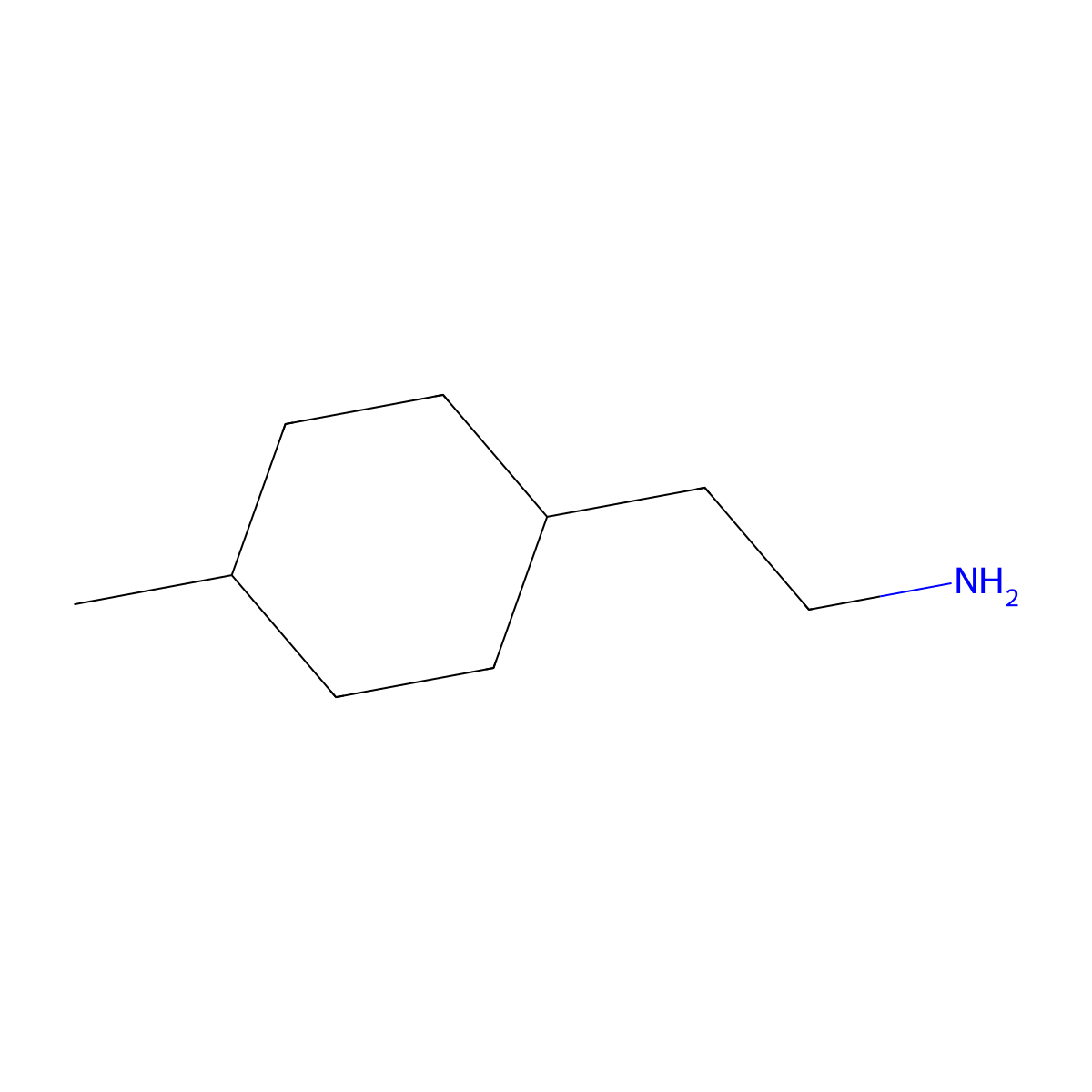 2-(4-Methylcyclohexyl)ethan-1-amine molecular structure, CAS 408312-01-6