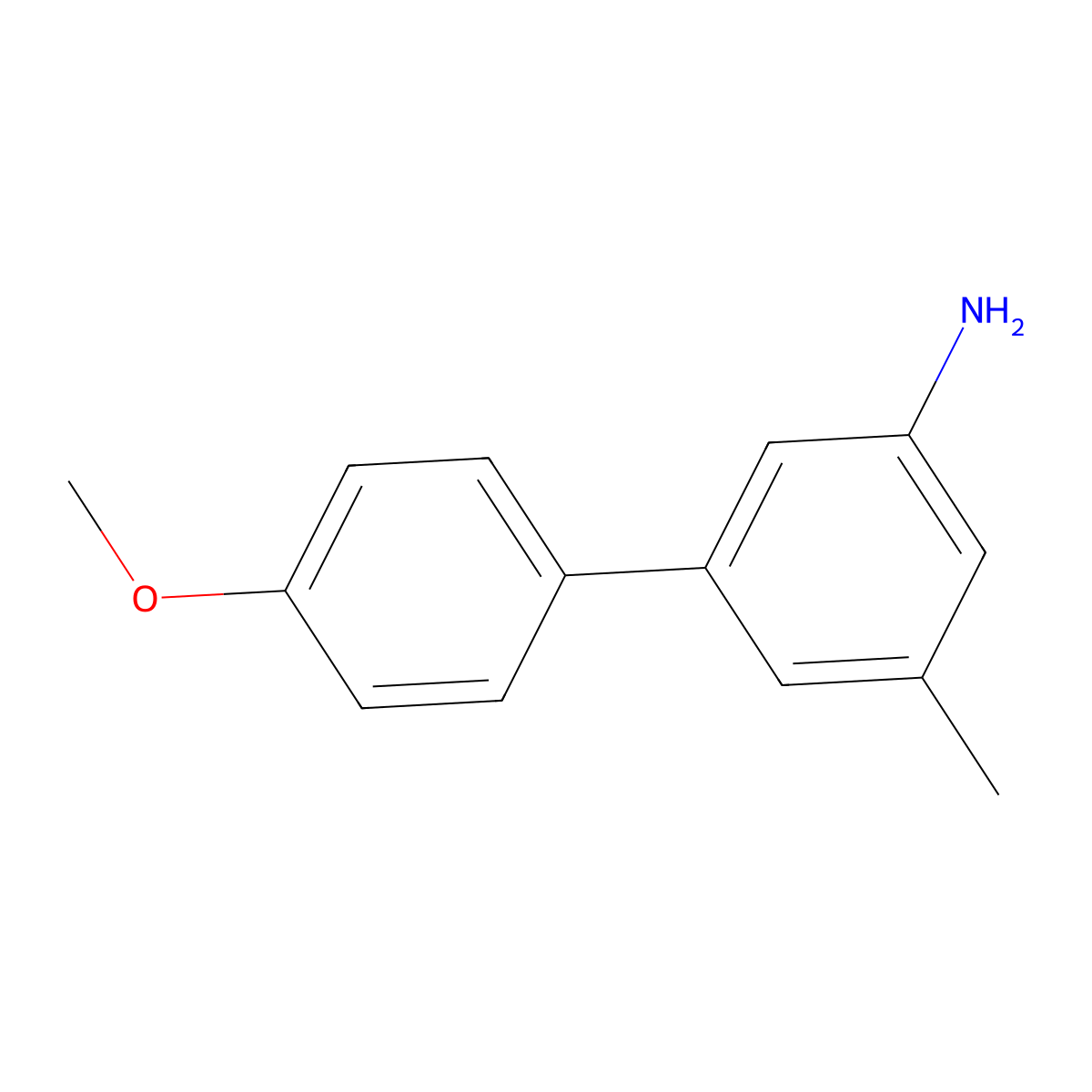 3-(4-Methoxyphenyl)-5-methylaniline molecular structure, CAS 408312-76-5