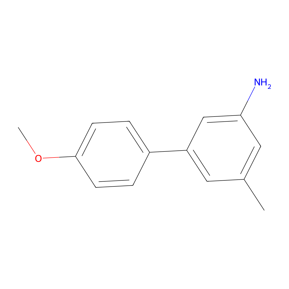 3-(4-Methoxyphenyl)-5-methylaniline molecular structure, CAS 408312-76-5