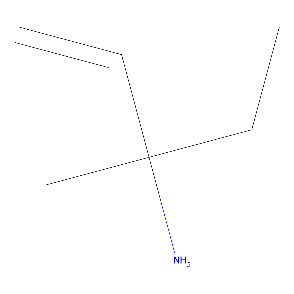 3-Methylpent-1-en-3-amine molecular structure, CAS 408314-00-1