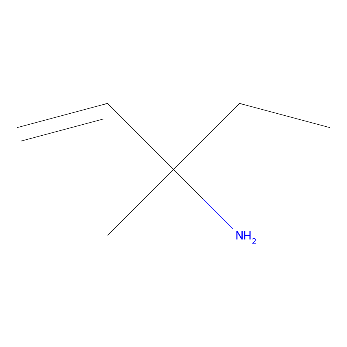 3-Methylpent-1-en-3-amine molecular structure, CAS 408314-00-1