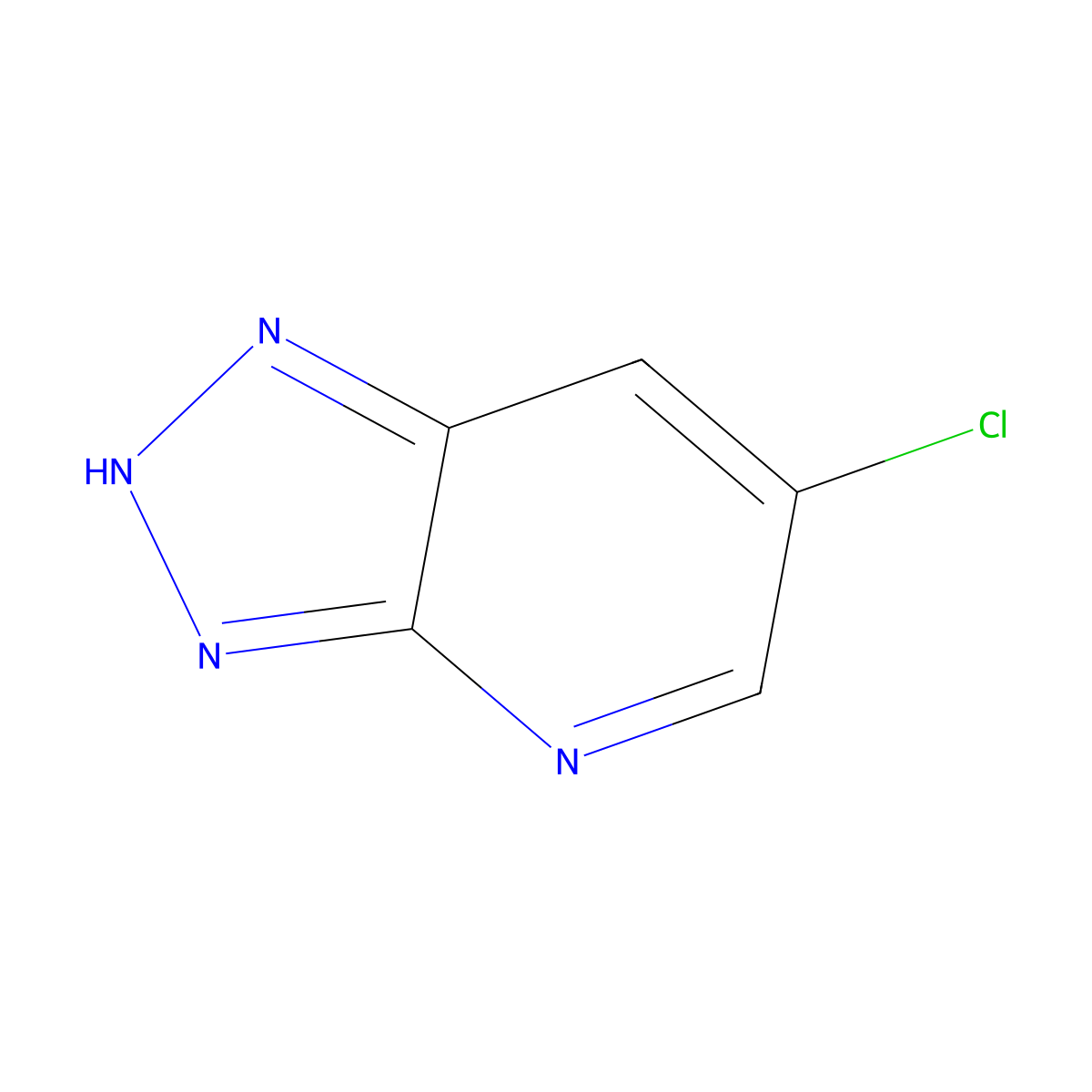 6-Chloro-1H-[1,2,3]triazolo[4,5-b]pyridine molecular structure, CAS 408314-14-7
