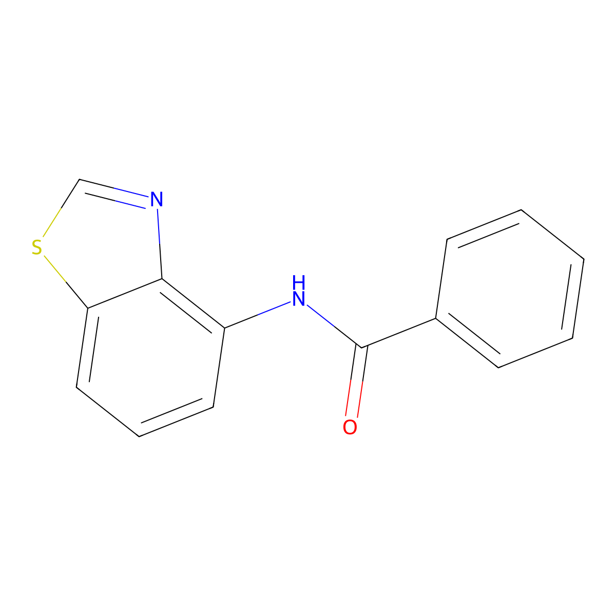 N-(1,3-benzothiazol-4-yl)benzamide molecular structure, CAS 408315-48-0